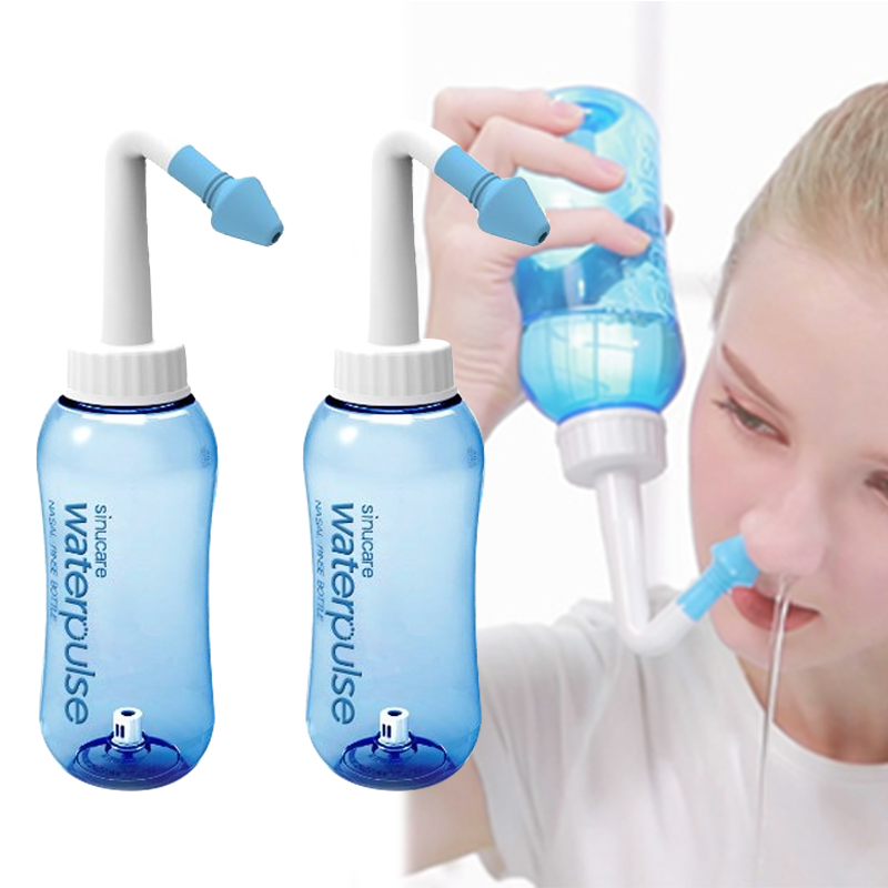 Neti Pot Nasal Rinse - Irrigatore Nasale Waterpulse da 300ml, Flacone