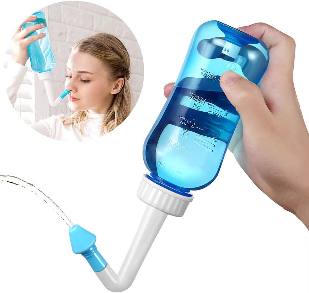 Neti Pot Nasal Rinse - 300ML Naso Lavaggio Cleaner Irrigatore Nasale
