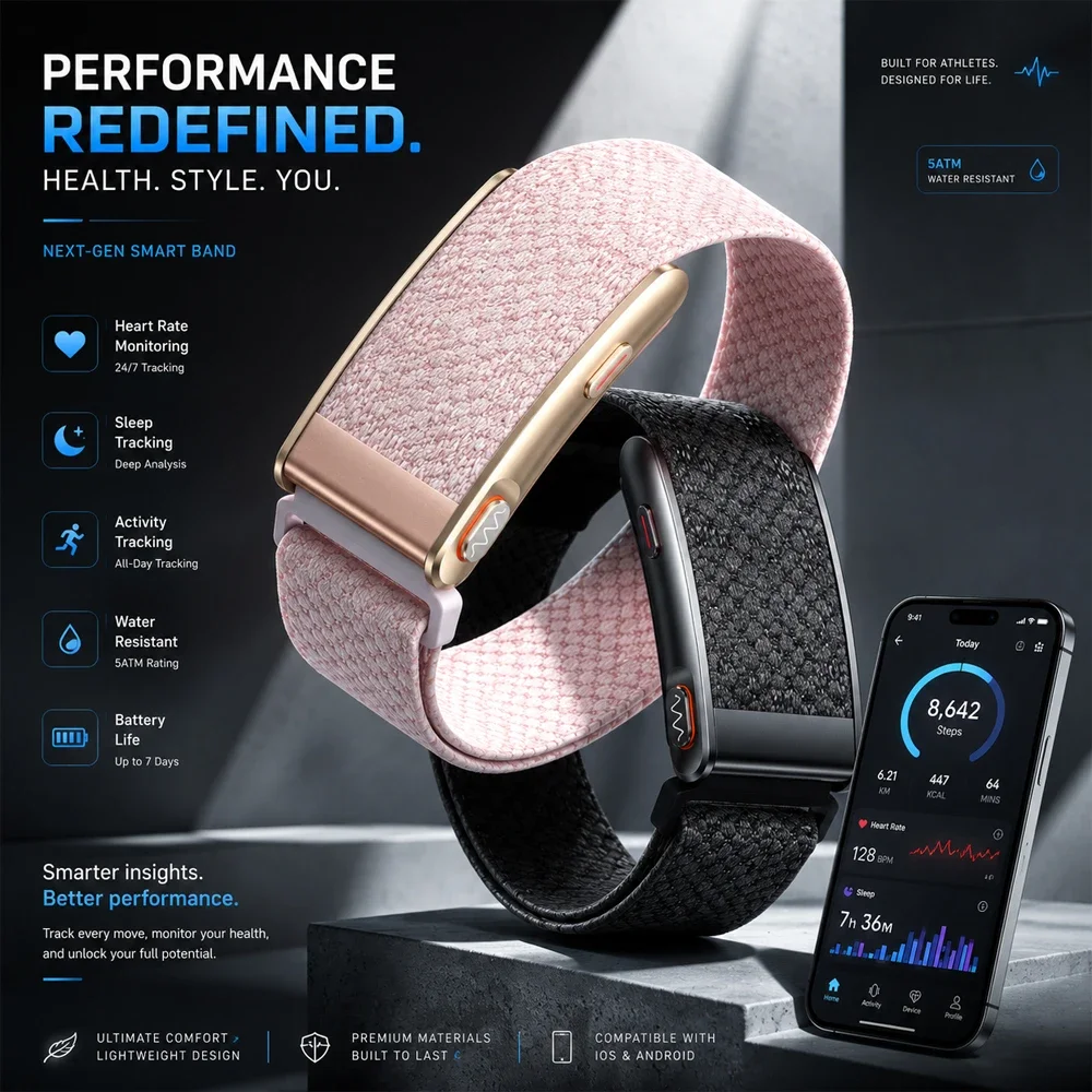 Health Wellness App - Nuovo Smartwatch Senza Schermo per la