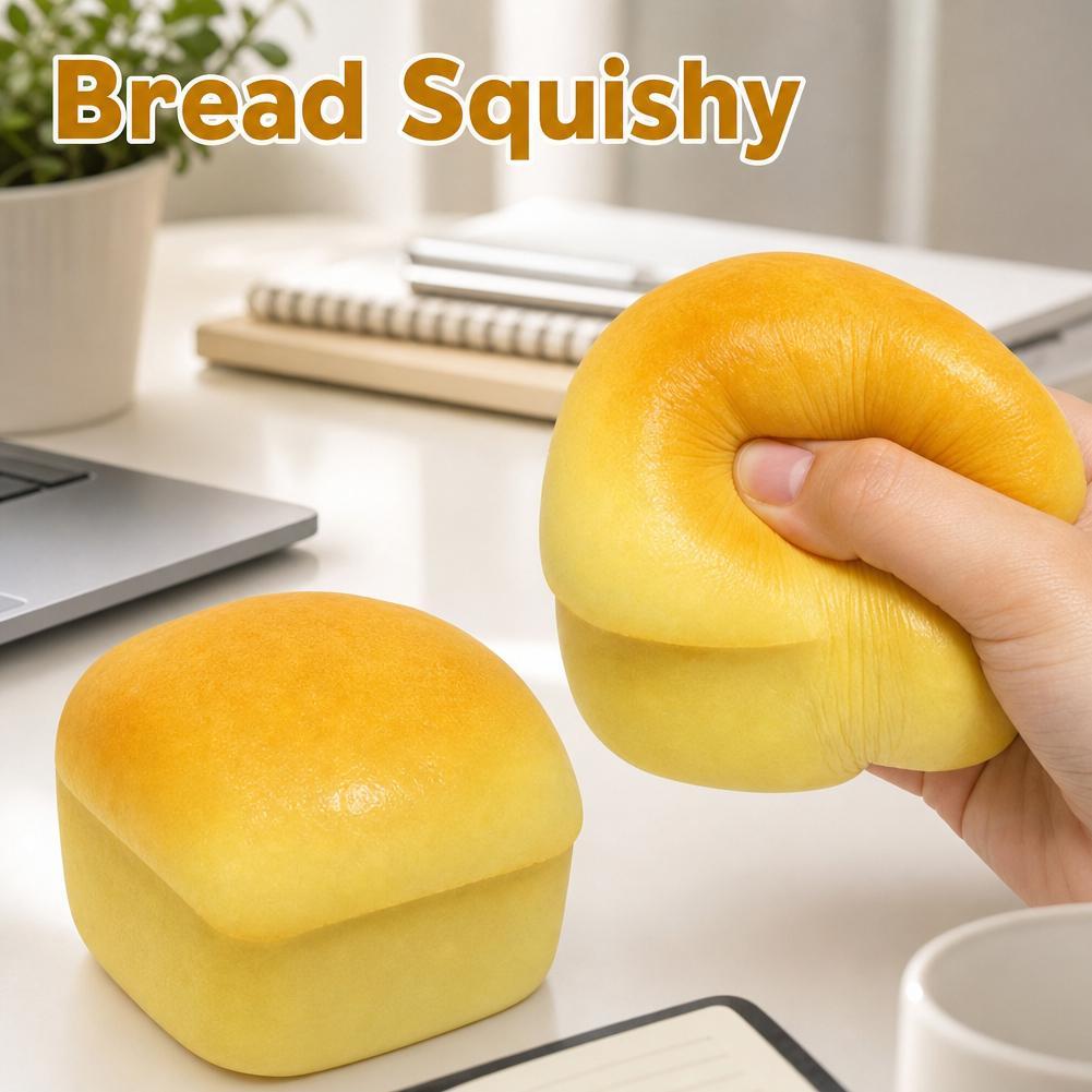 Health Wellness Solutions - Giocattolo Squishy a Forma di Pane,