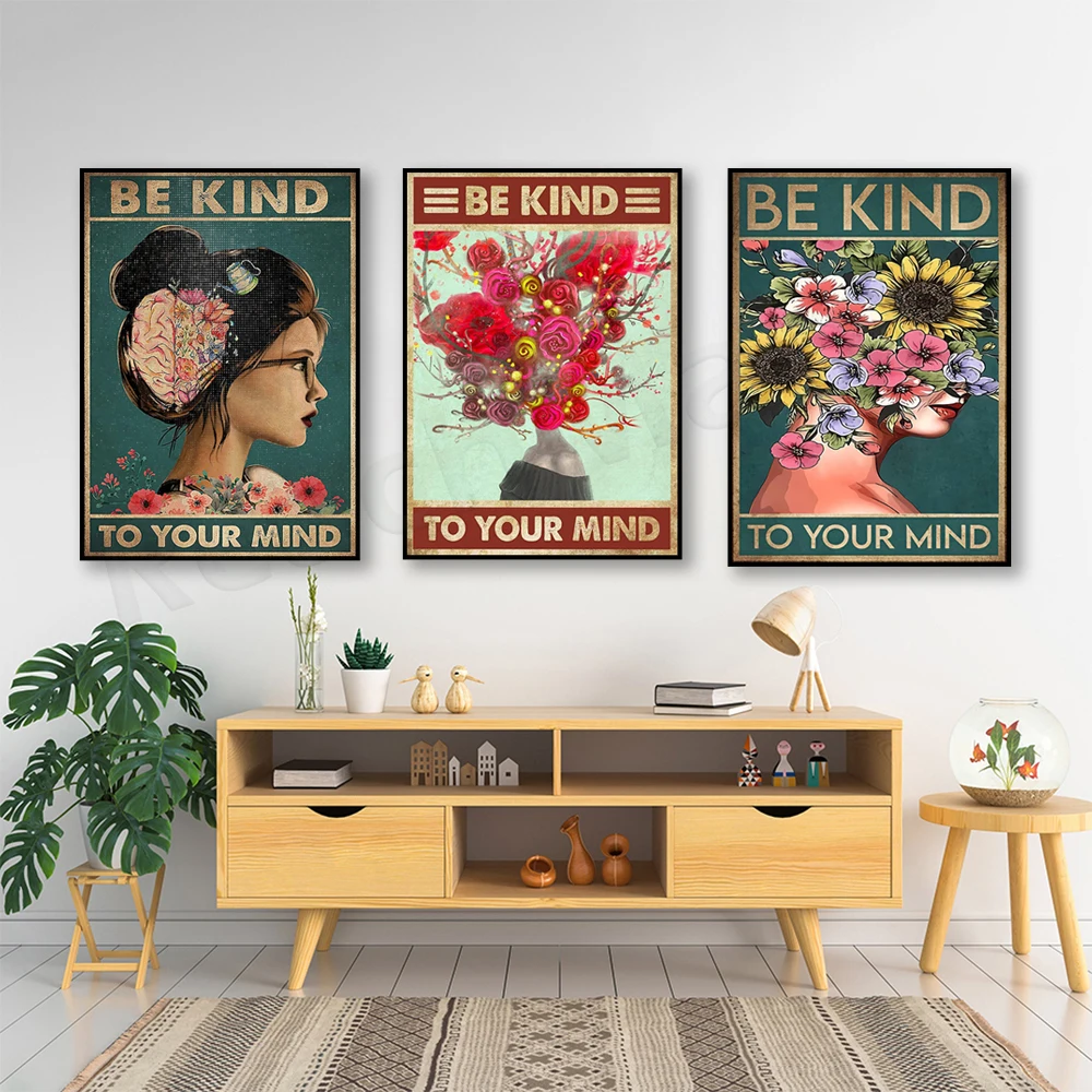 Tratta bene la mente: poster d - Mental Health Wellness Quotes recensione e prezzo